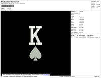 K Embroidery File 4 size