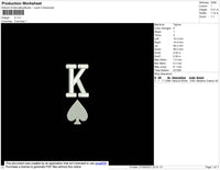 K Embroidery File 4 size