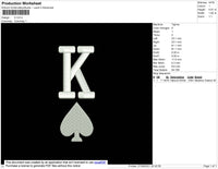 K Embroidery File 4 size
