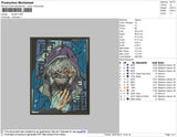Kaneki 001 Embroidery File 4 size