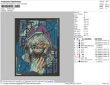 Kaneki 001 Embroidery File 4 size