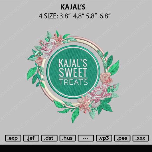 Kajal's Embroidery File 4 size