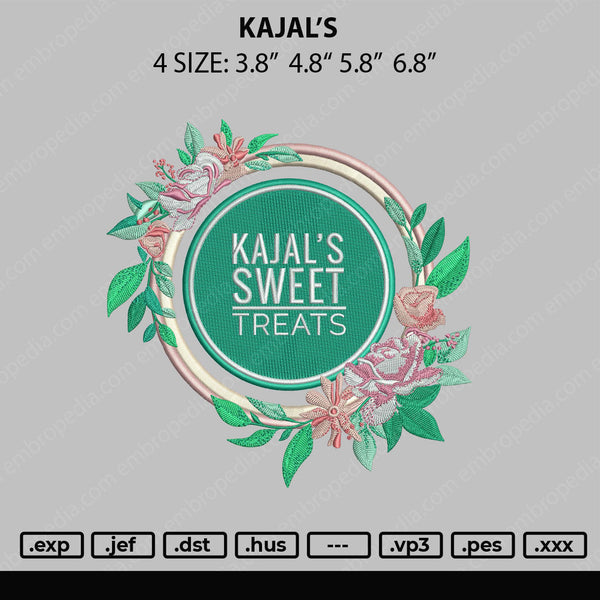Kajal's Embroidery File 4 size