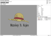 Kajen Embroidery File 6 sizes