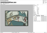 Kakashi Rectangle V6 Embroider File 5 sizes