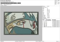Kakashi Rectangle V6 Embroider File 5 sizes