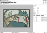 Kakashi Rectangle V6 Embroider File 5 sizes