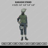 Kakashi Stand Embroidery File 4 Size