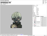 Kan Kaneki Embroidery File 4 size