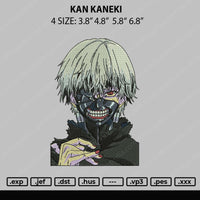 Kan Kaneki Embroidery File 4 size