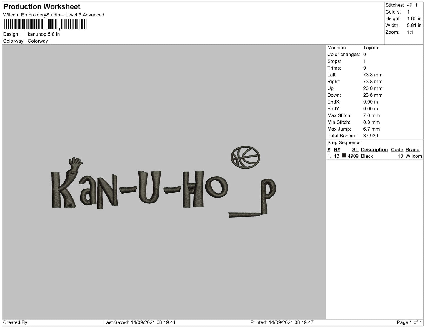 Kanuhop Embroidery File 4 size