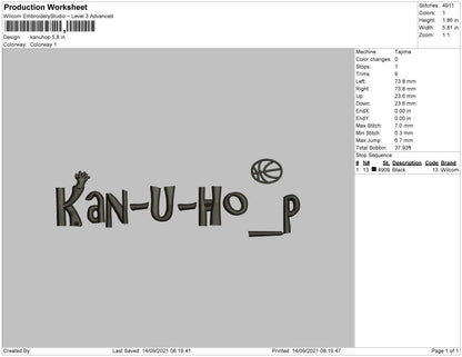 Kanuhop Embroidery File 4 size