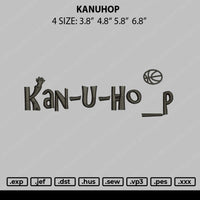 Kanuhop Embroidery File 4 size
