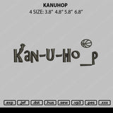 Kanuhop Embroidery File 4 size