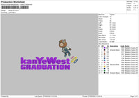 Kanye V5 Emboidery File 7 sizes