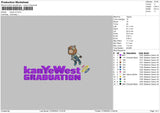 Kanye V5 Emboidery File 7 sizes