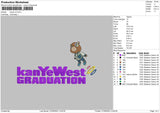 Kanye V5 Emboidery File 7 sizes