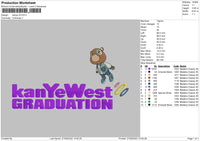 Kanye V5 Emboidery File 7 sizes