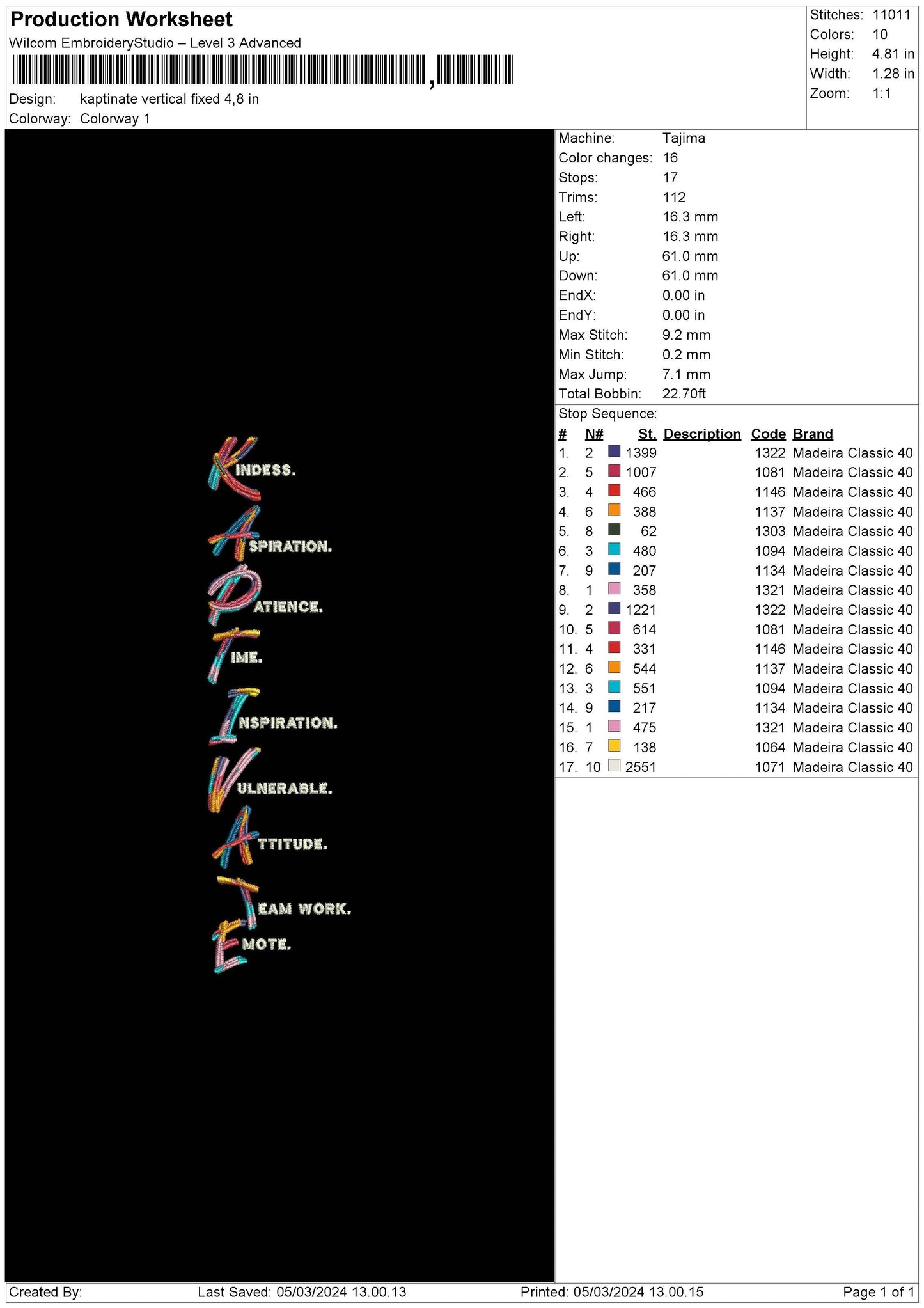 Kaptivatetext V2 Embroidery File 6 sizes