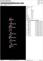 Kaptivatetext V2 Embroidery File 6 sizes