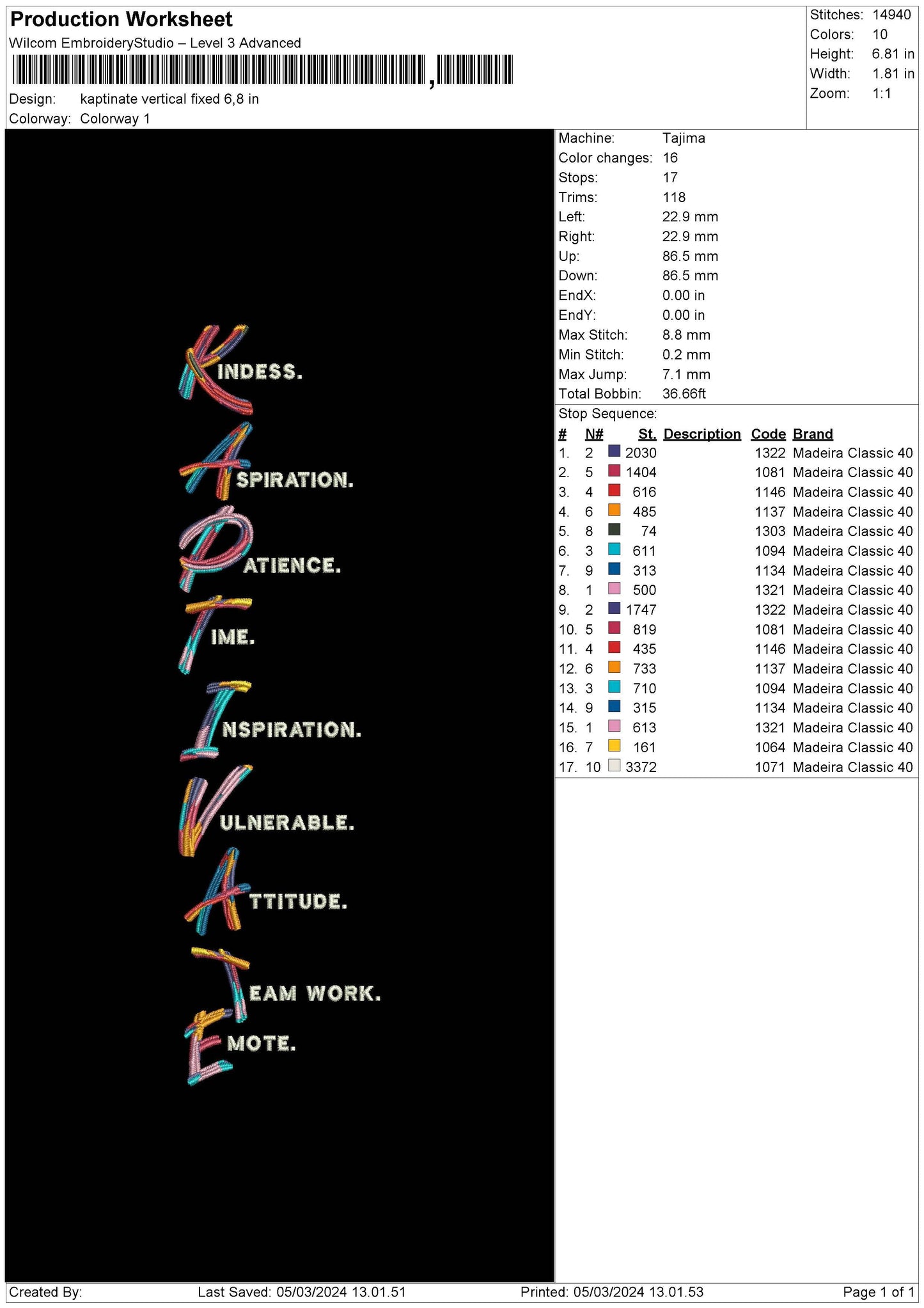 Kaptivatetext V2 Embroidery File 6 sizes