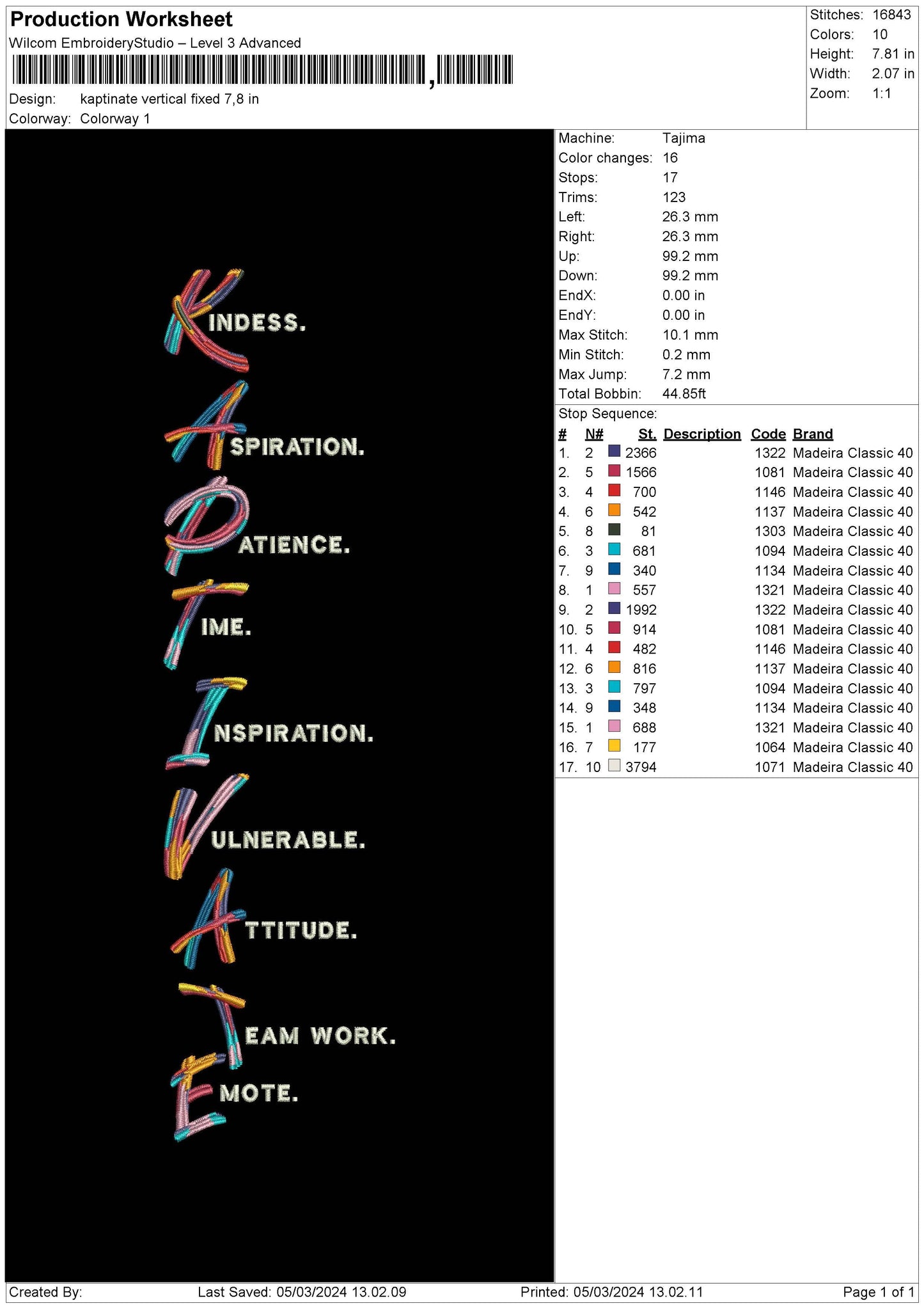 Kaptivatetext V2 Embroidery File 6 sizes