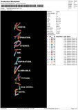 Kaptivatetext V2 Embroidery File 6 sizes
