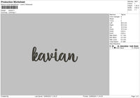 Kavian Embroidery File 6 sizes