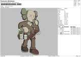 Kaws Color V3 Embroidery File 4 size