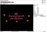 Ongoingtext V02 Embroidery File 6 sizes