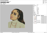 Kehlani Embroidery File 4 size