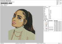 Kehlani Embroidery File 4 size