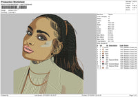 Kehlani Embroidery File 4 size