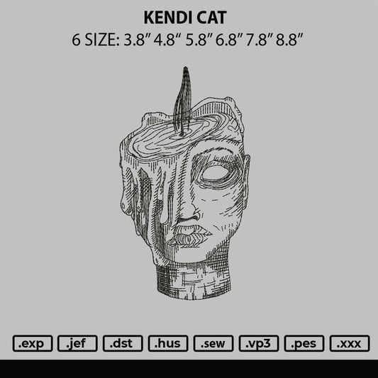 Kendi C Embroidery File 6 sizes