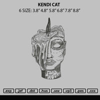 Kendi C Embroidery File 6 sizes