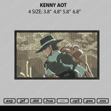 Kenny Aot Embroidery File 4 size
