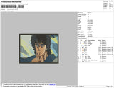 Kenshiro Embroidery File 4 size
