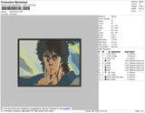 Kenshiro Embroidery File 4 size
