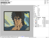 Kenshiro Embroidery File 4 size
