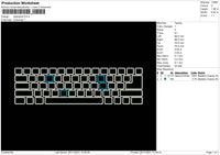 Keyboard Embroidery File 4 size