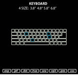 Keyboard Embroidery File 4 size