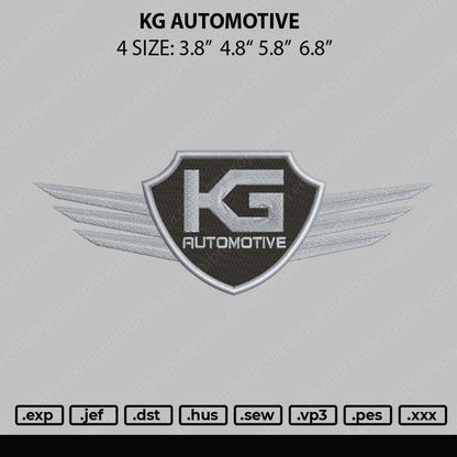 KG Embroidery File 4 size