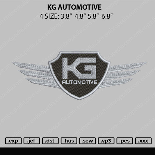 KG Embroidery File 4 size