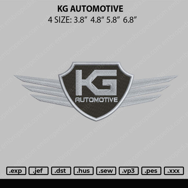 KG Embroidery File 4 size