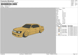 Khaki Car Embroidery File 4 size