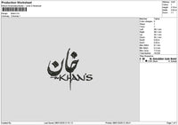 Khantext Embroidery File 6 sizes