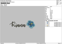 Kianatext Embroidery File 6 sizes