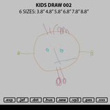 Kids Drawing 002 Embroidery File 6 sizes