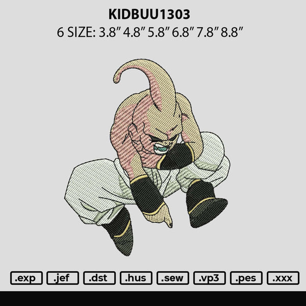 Kidbuu1303 Embroidery File 6 sizes