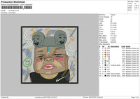 Kid Dollar Embroidery File 8 sizes